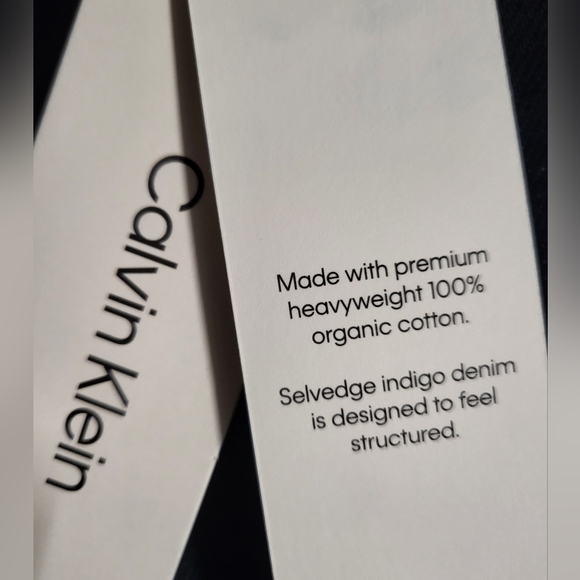 CALVIN KLEIN CLASSIC STRAIGHT SELVEDGE JEANS - Picture 8 of 9